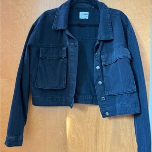 Ci Sono Black Jean Jacket